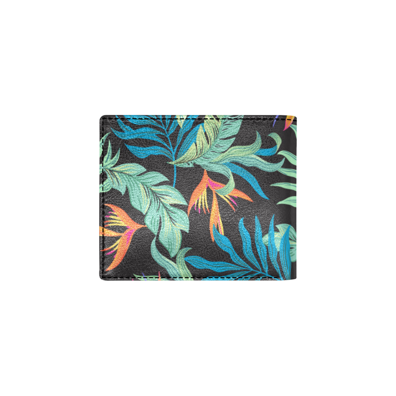 Tropical Palm Leaves Hawaiian Flower Men's ID Card Wallet
