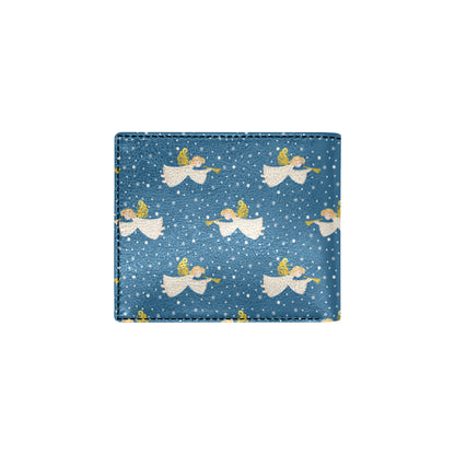 Angel Pattern Print Design 08 Men's ID Card Wallet