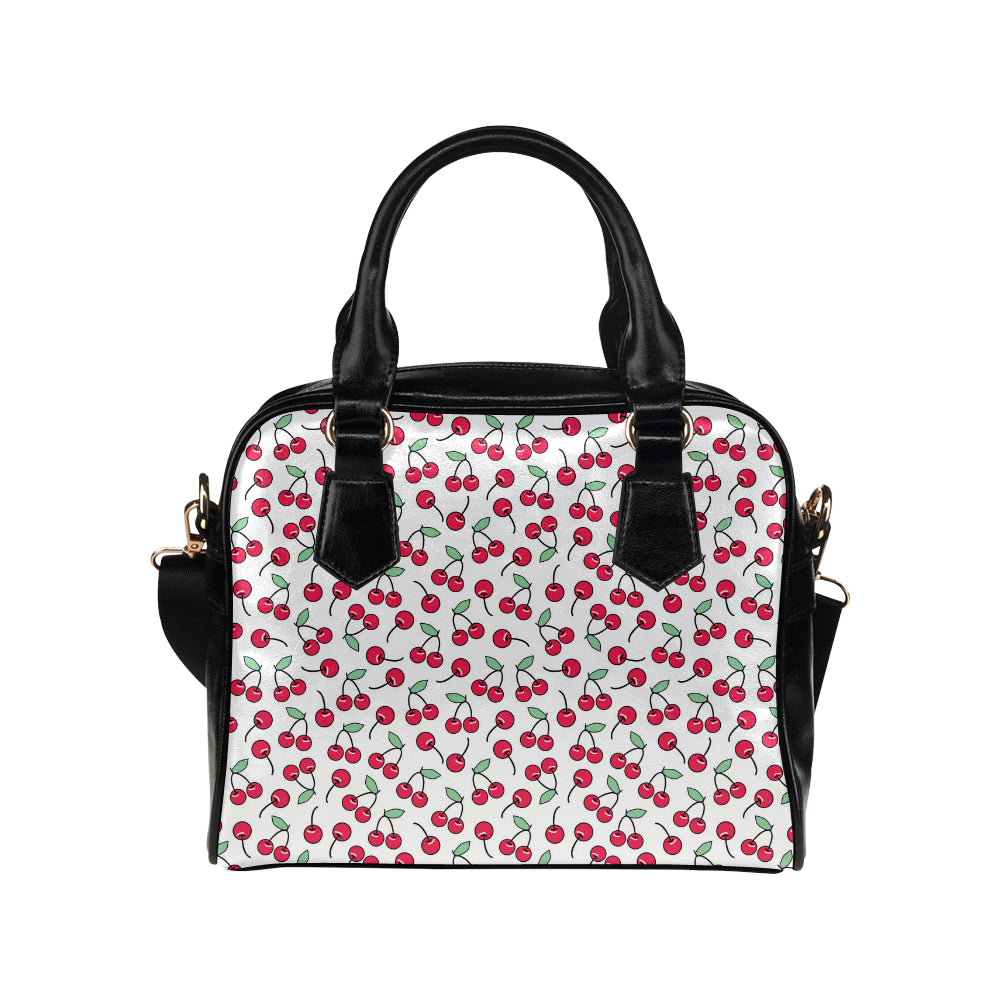 Cherry Pattern Print Design 03 Shoulder Handbag
