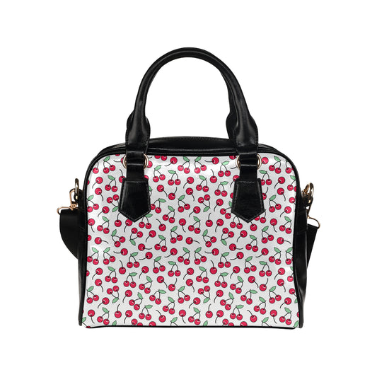 Cherry Pattern Print Design 03 Shoulder Handbag