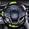 Acting Mask Pattern Print Design 04 Steering Wheel Cover with Elastic Edge