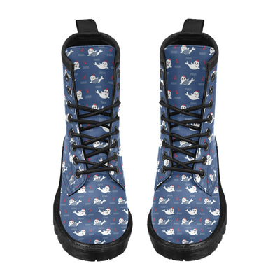Sea Lion Print Design LKS403 Women's Boots