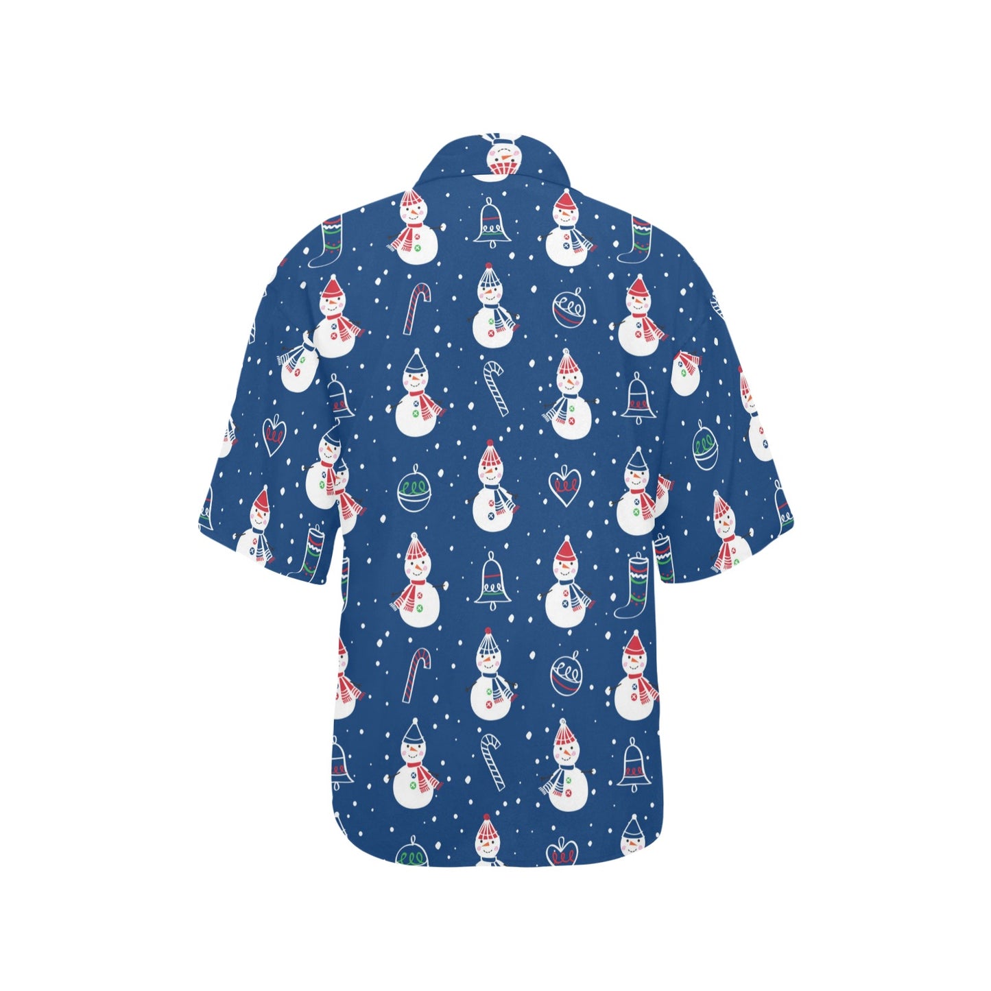 Snowman Print Design LKS306 Women's Hawaiian Shirt