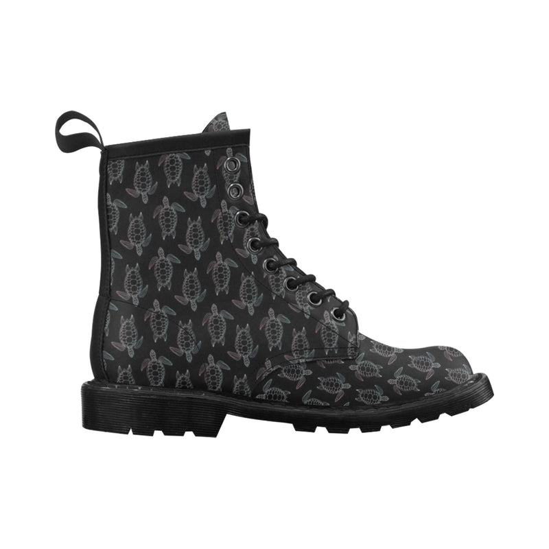 Sea Turtle Print Design LKS3012 Women's Boots