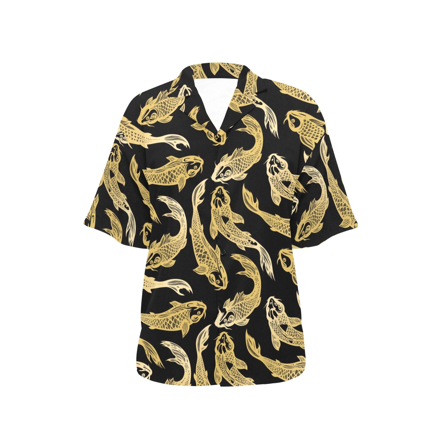 KOI Fish Pattern Print Design 03 Women's Hawaiian Shirt