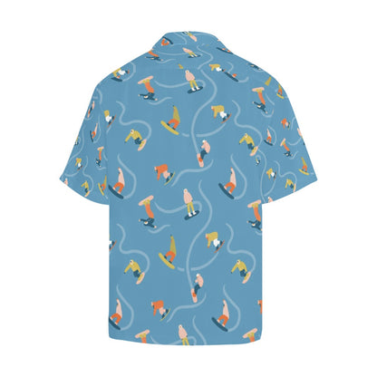 Snowboard Print Design LKS303 Men's Hawaiian Shirt