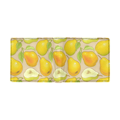 Pear Pattern Print Design PE05 Men's ID Card Wallet