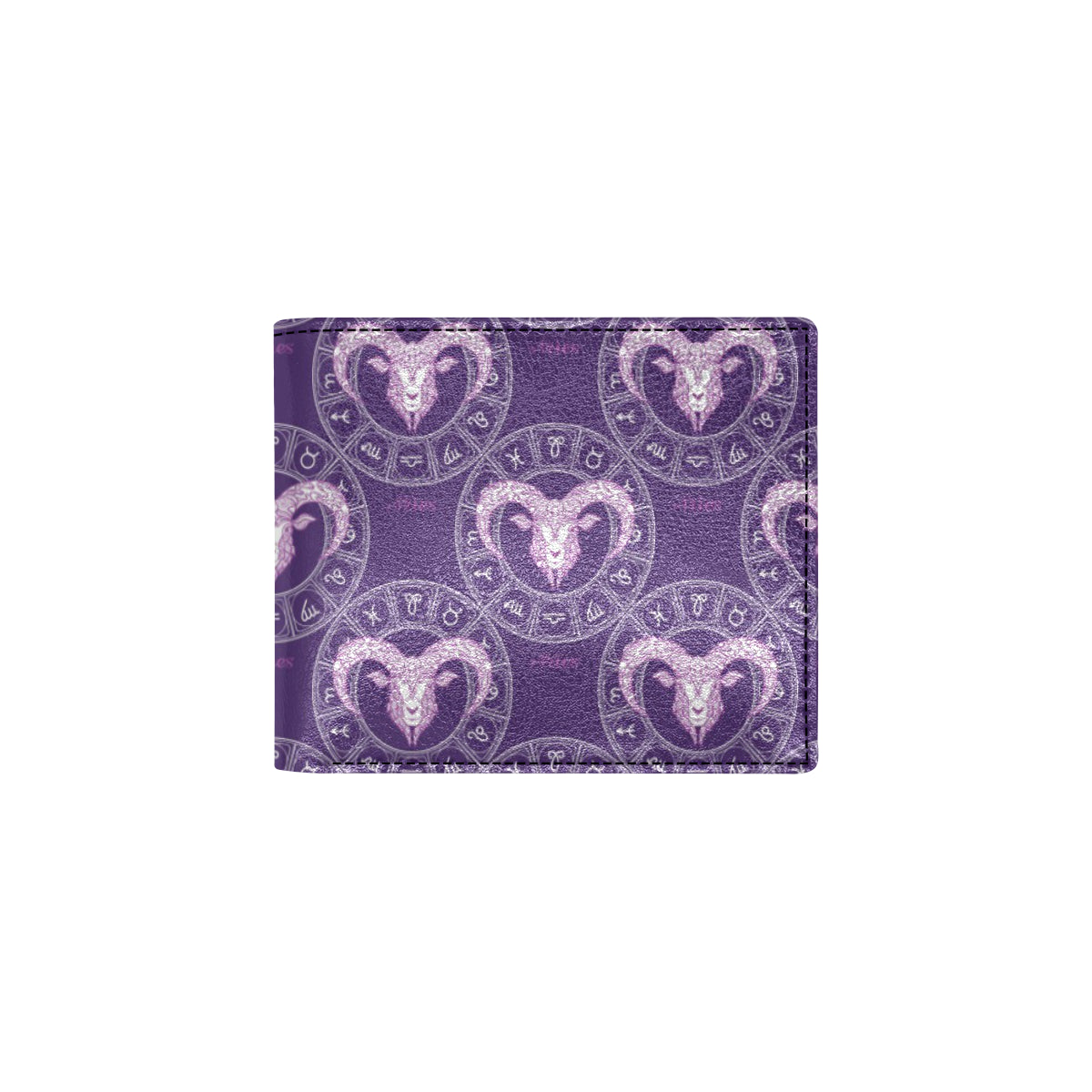 Aries Zodiac Pattern Print Design 02 Men's ID Card Wallet