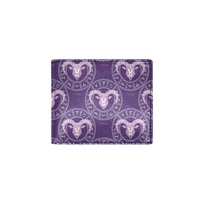 Aries Zodiac Pattern Print Design 02 Men's ID Card Wallet