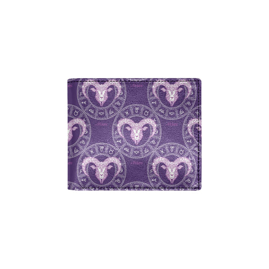 Aries Zodiac Pattern Print Design 02 Men's ID Card Wallet