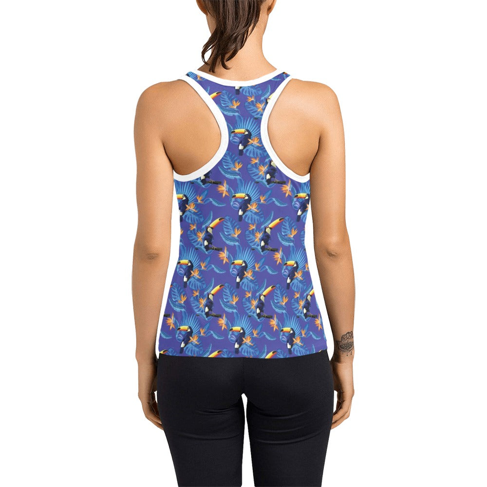 Toucan Print Design LKS306 Women's Racerback Tank Top
