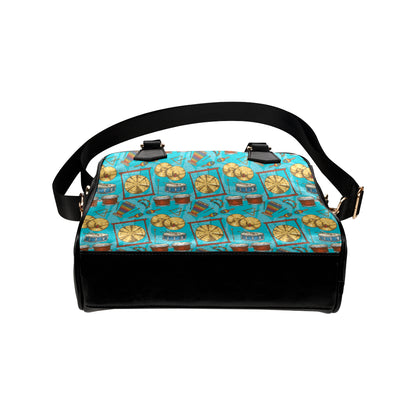 Percussion Pattern Print Design 03 Shoulder Handbag
