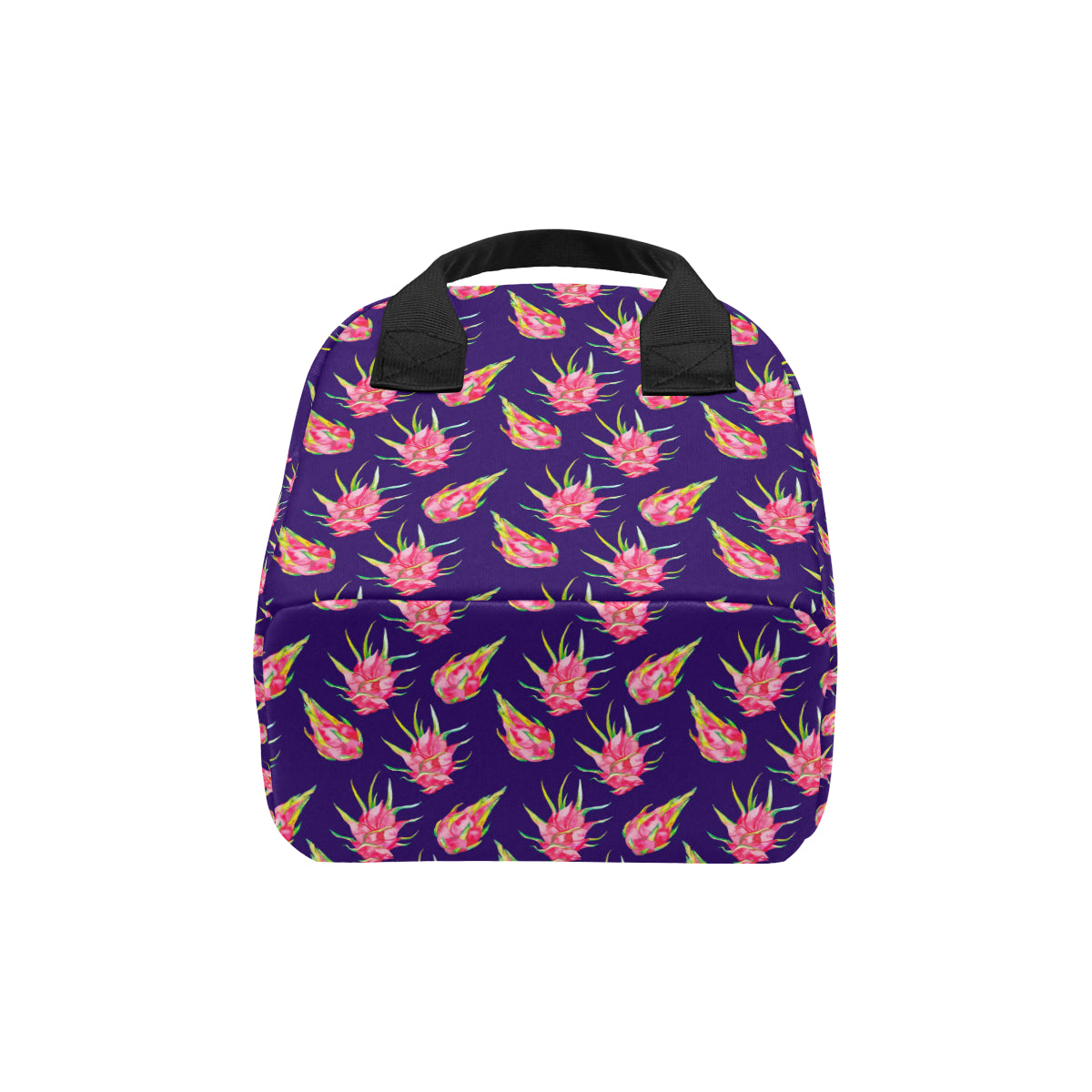 Dragonfruit Pattern Print Design DF02 Insulated Lunch Bag