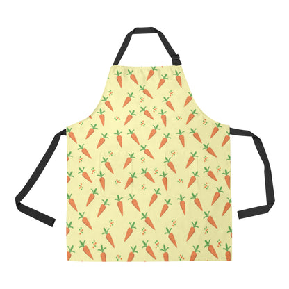 Carrot Pattern Print Design 04 Apron with Pocket