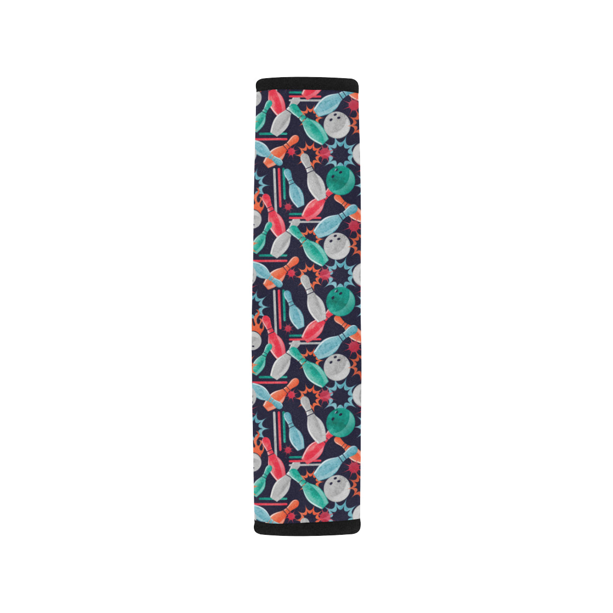 Bowling Pattern Print Design 08 Car Seat Belt Cover