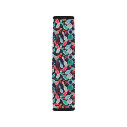 Bowling Pattern Print Design 08 Car Seat Belt Cover