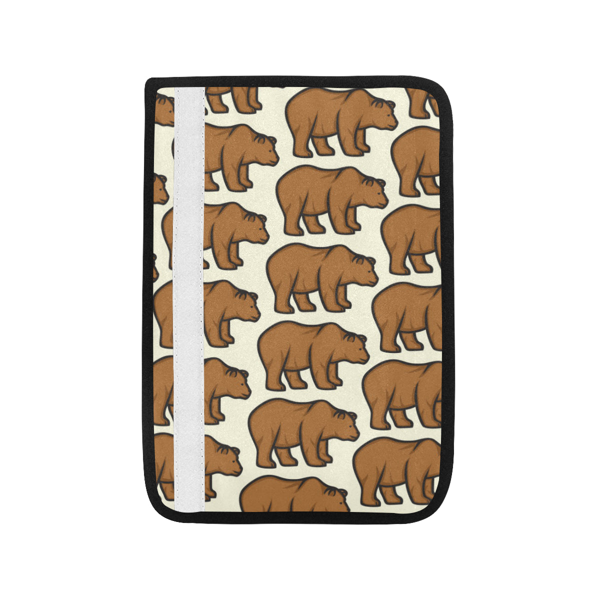 Bear Pattern Print Design BE05 Car Seat Belt Cover