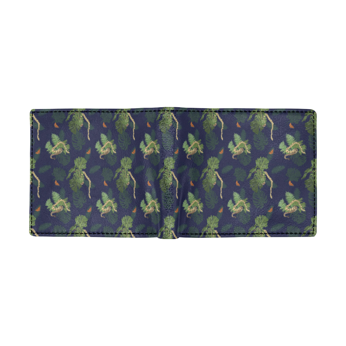 Boa Pattern Print Design 02 Men's ID Card Wallet