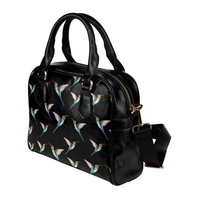 Hummingbird Pattern Print Design 06 Shoulder Handbag