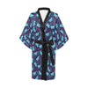 Butterfly Pattern Print Design 011 Women's Short Kimono