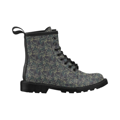 Palm Tree Background Design Print Women's Boots