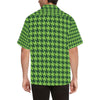 St Patricks Day Houndstooth Pattern Print LKS301 Men's Hawaiian Shirt