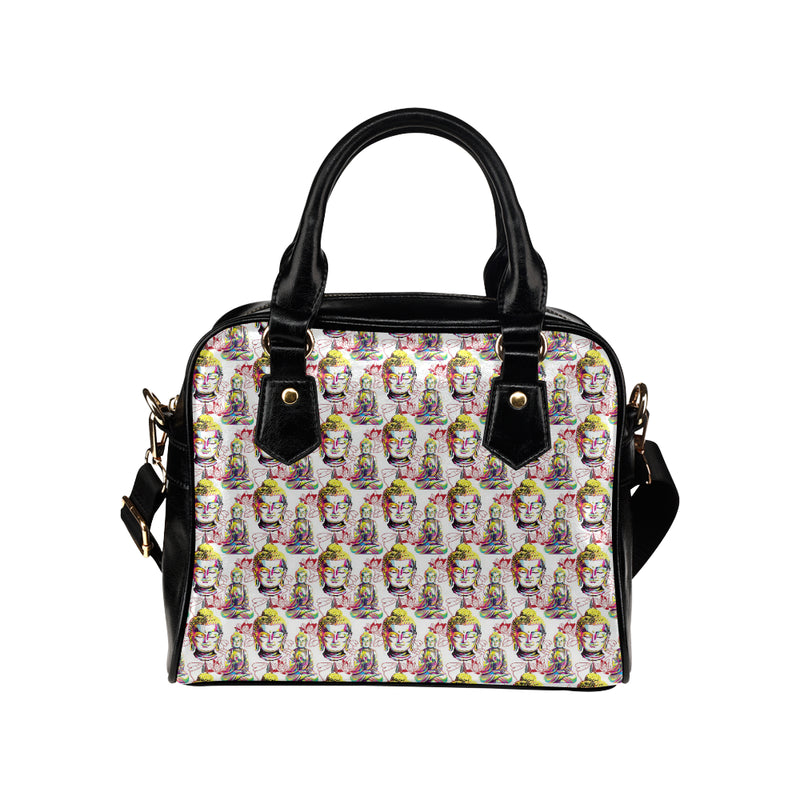 Buddha Pattern Print Design 06 Shoulder Handbag