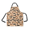 Dachshund Pattern Print Design 011 Apron with Pocket