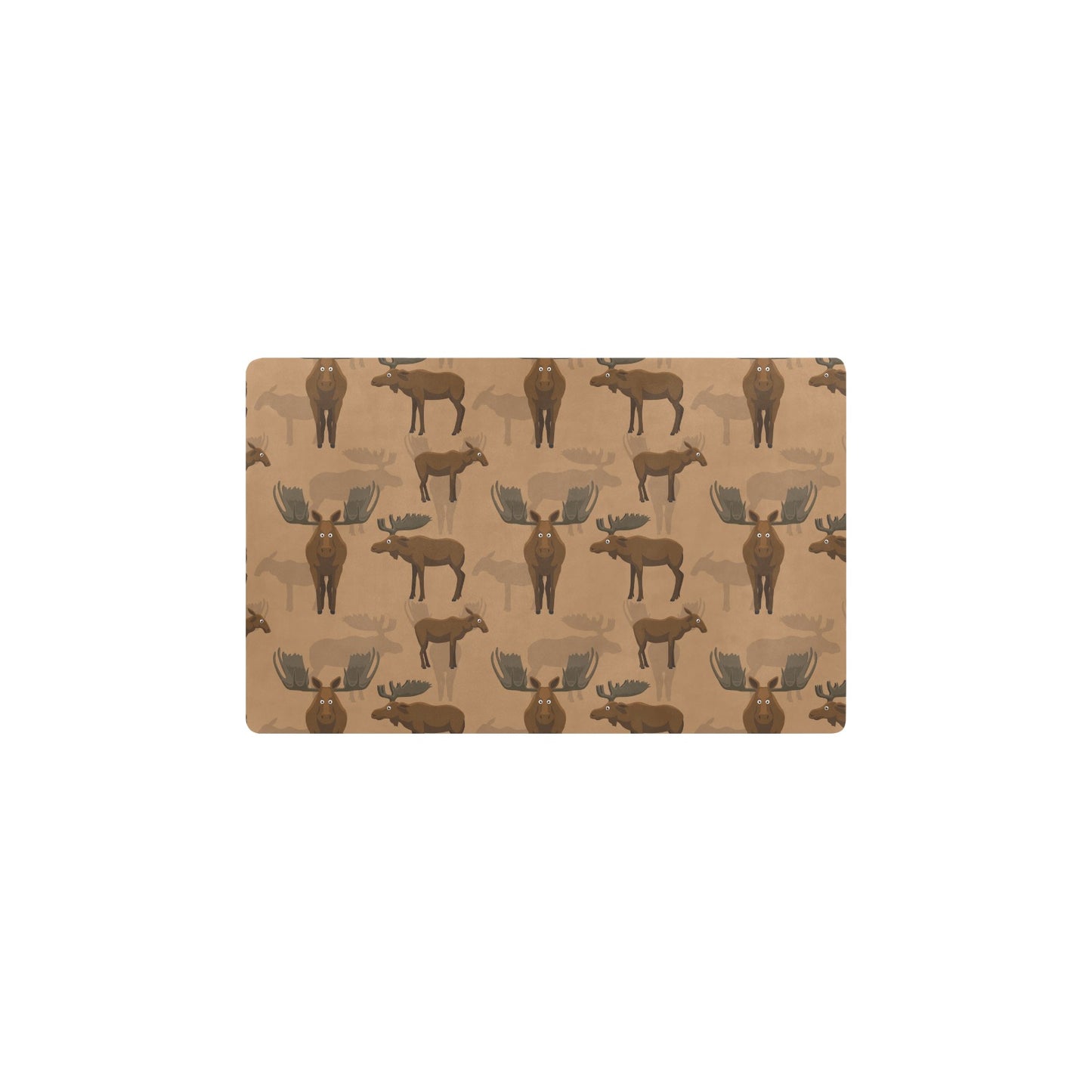Moose Pattern Print Design 03 Kitchen Mat