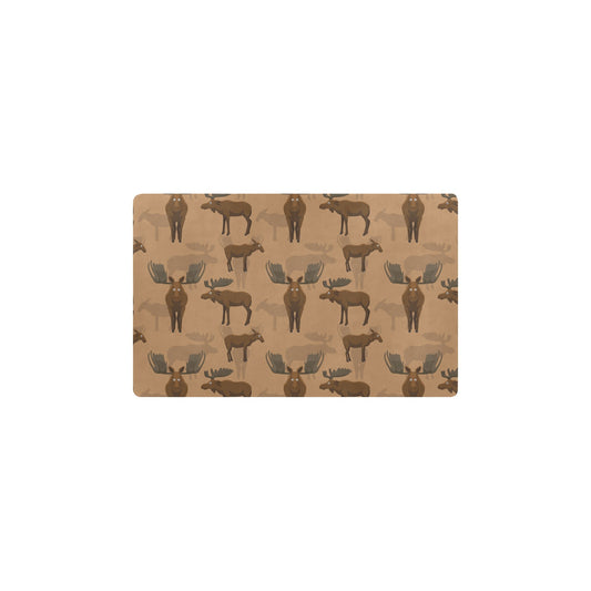 Moose Pattern Print Design 03 Kitchen Mat