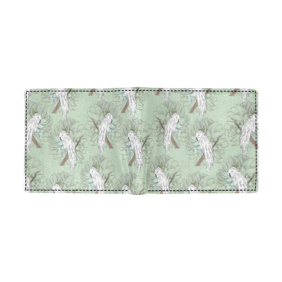 Cockatiel Pattern Print Design 01 Men's ID Card Wallet