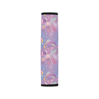 Psychedelic Mushroom Pattern Print Design A01 Car Seat Belt Cover