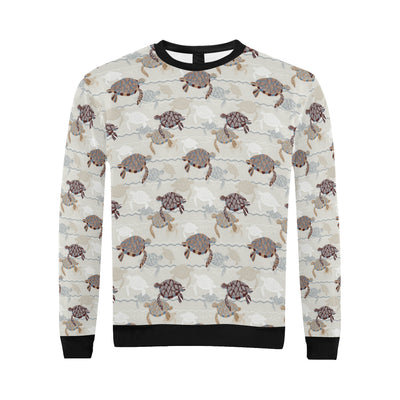 Sea Turtle Pattern Print Design T07 Men Long Sleeve Sweatshirt