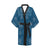 Nautical Pattern Print Design A04 Women's Short Kimono