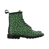 Peacock Feather Green Design Print Women's Boots