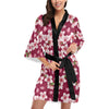 Cherry Blossom Pattern Print Design CB06 Women's Short Kimono