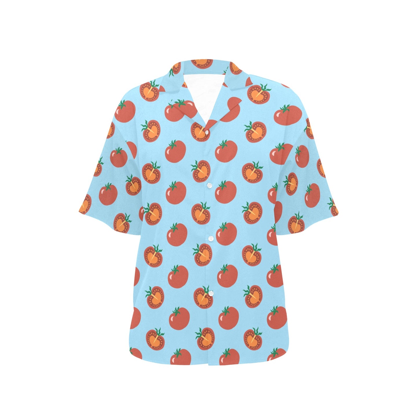 Tomato Print Design LKS304 Women's Hawaiian Shirt