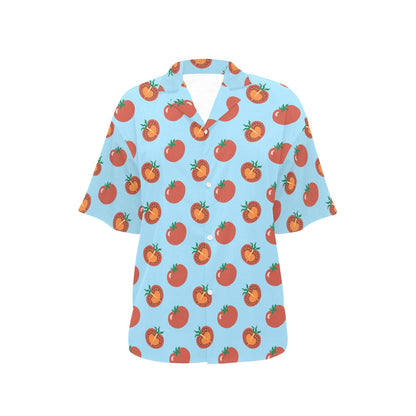 Tomato Print Design LKS304 Women's Hawaiian Shirt