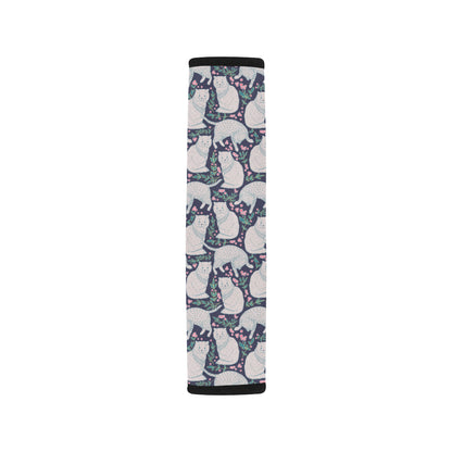 Cat Pattern Print Design 06 Car Seat Belt Cover
