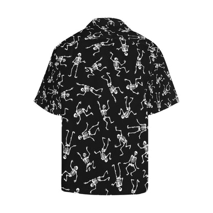 Skeleton Print Design LKS305 Men's Hawaiian Shirt