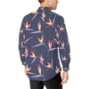 Bird Of Paradise Pattern Print Design BOP015 Men's Long Sleeve Shirt