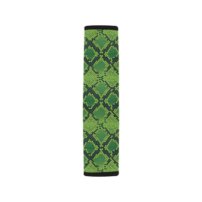 Python Green Pattern Print Design A01 Car Seat Belt Cover