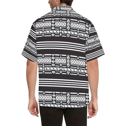 Samoan Tattoo Print Design LKS304 Men's Hawaiian Shirt