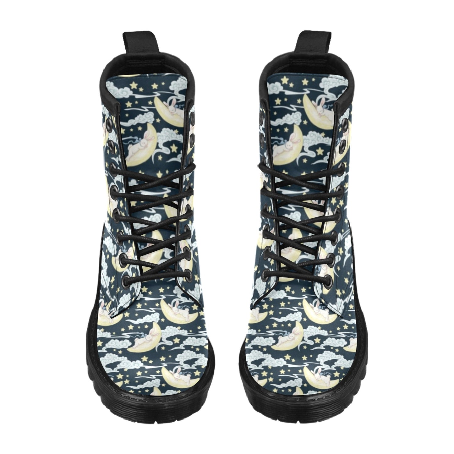 Rabbit Sleeping Pattern Print Design RB08 Women's Boots