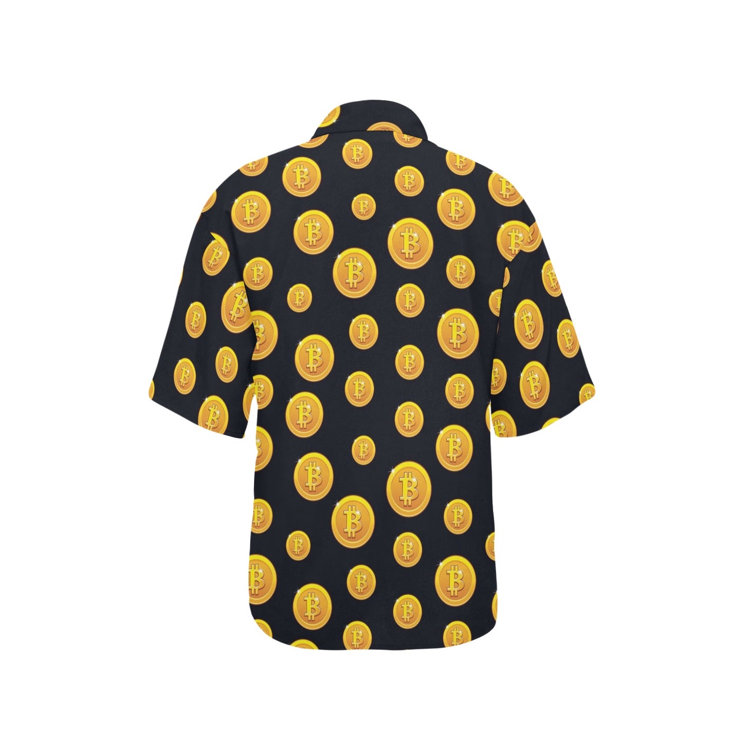 Bitcoin Pattern Print Design DO04 Women's Hawaiian Shirt