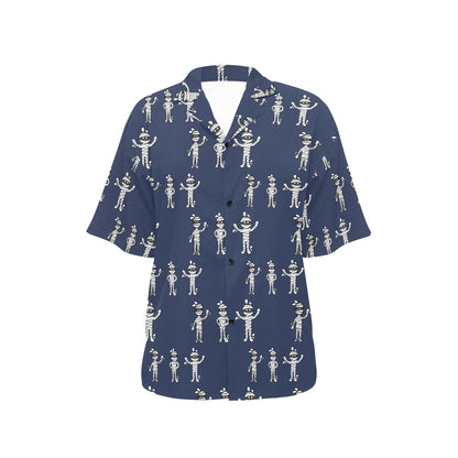 Mummy Print Design LKS306 Women's Hawaiian Shirt