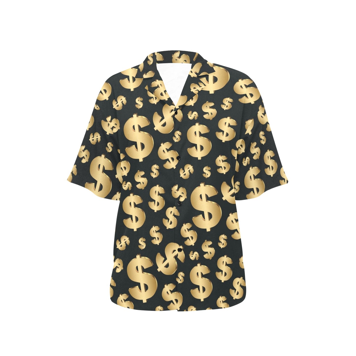 Dollar Pattern Print Design DO04 Women's Hawaiian Shirt
