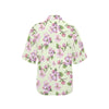 Apple blossom Pattern Print Design AB05 Women's Hawaiian Shirt