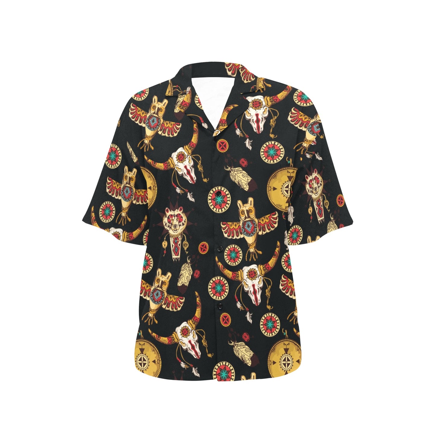 Native American Symbol Pattern Women's Hawaiian Shirt