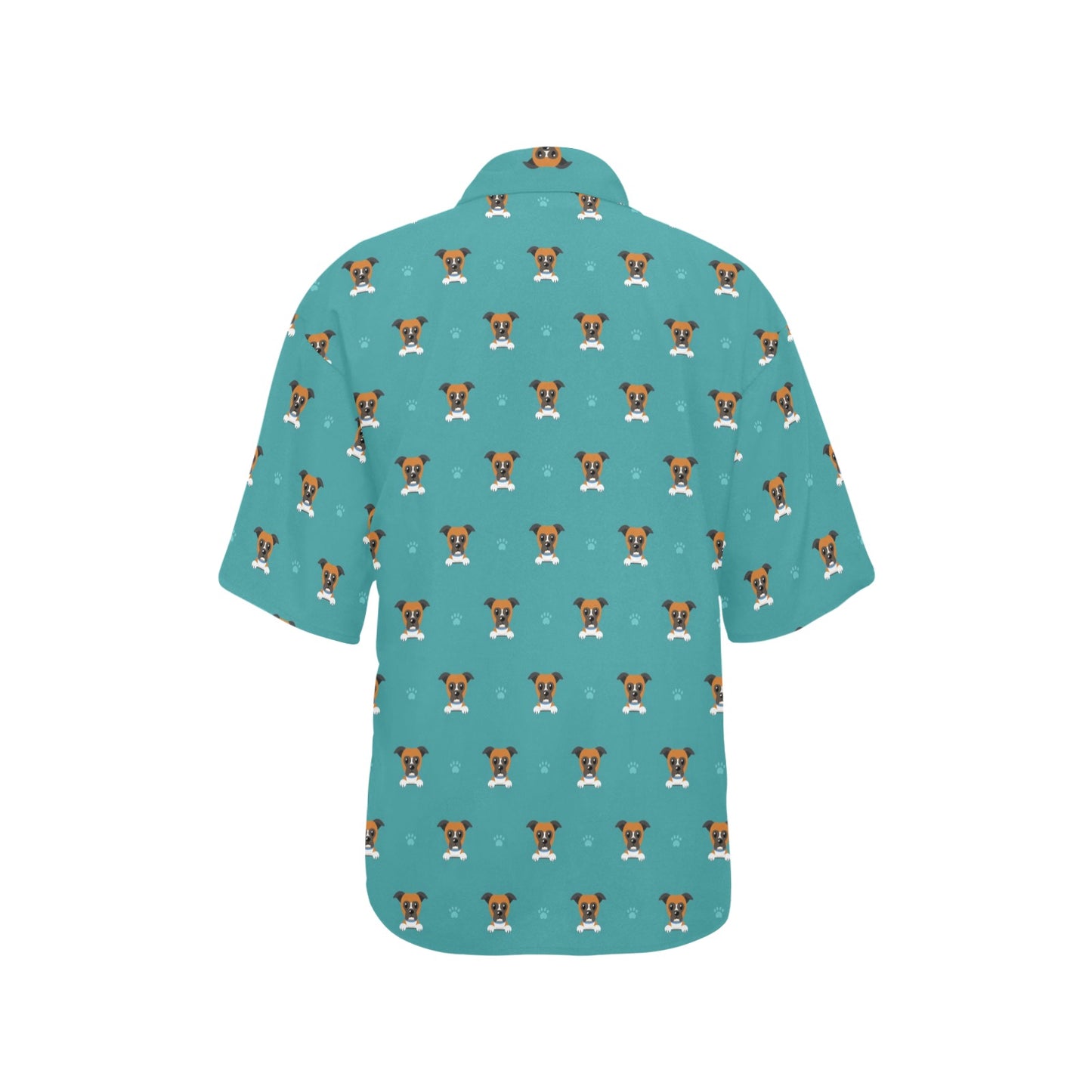 Boxers Pattern Print Design 03 Women's Hawaiian Shirt